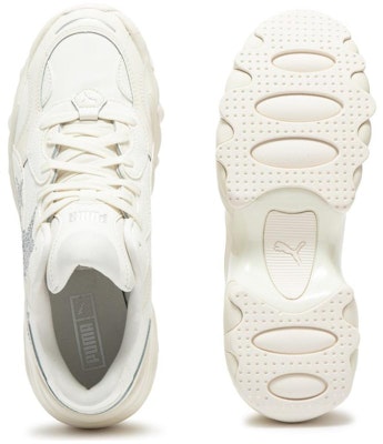 (Women) Puma Pulsar Wedge Star 'Frosted Ivory Silver' 398675-01 Details for (Women) Puma Pulsar Wedge Star 'Frosted Ivory Silver' 398675-01