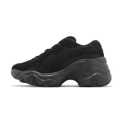 (W) Puma Pulsar Wedge Suede 'Black'