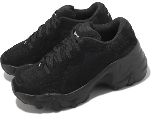 (W) Puma 彪马 Pulsar Wedge 麂皮 '黑色' 女鞋 395449-01 Order (W) Puma 彪马 Pulsar Wedge 麂皮 '黑色' 女鞋 395449-01
