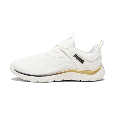 (W) Puma Softride Remi 'Molten Metal - White Gold Black'
