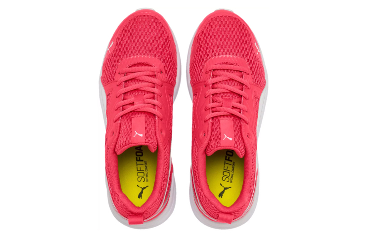 Lookbook 푸마 퓨어 조거 프로폼 IMEVA 로우탑 러닝화 (레드/화이트) 369782-06