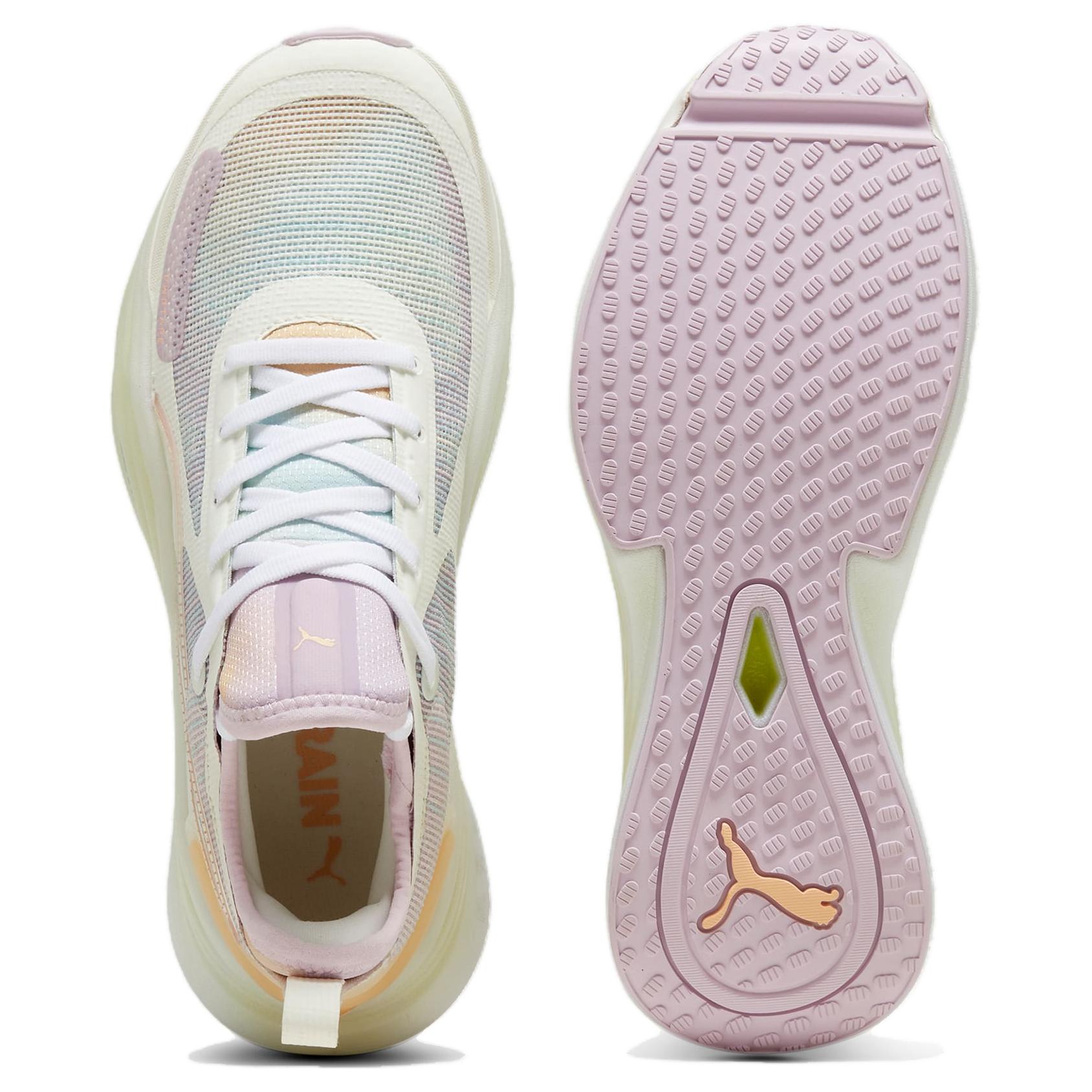 Shop PUMA Pwr Nitro SQD 舒適休閒 防滑耐磨減震 低幫 訓練鞋 女款 米粉紫