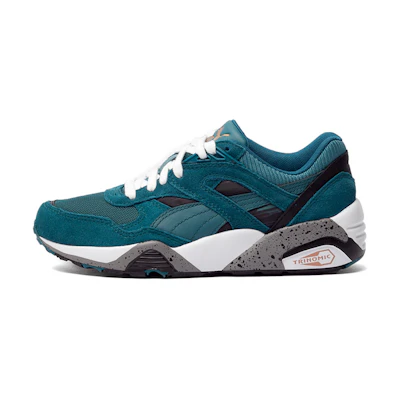 (W) Puma R698 Femme Print Running Shoes Blue