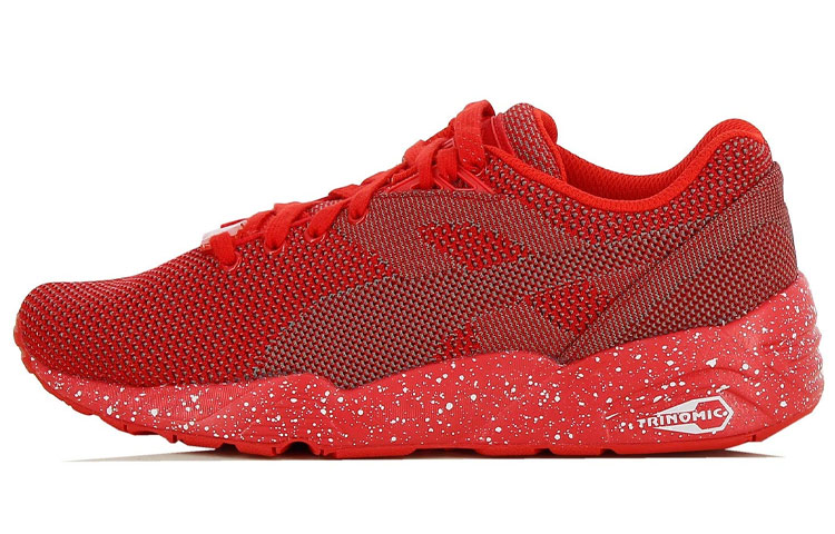 Buy 彪馬 R698 針織斑點耐磨減震低幫運動鞋 女款 紅