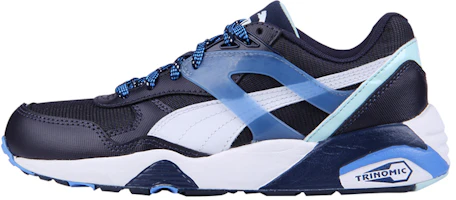(Women) Puma R698 Trinomic Running Shoes Black/Blue/White 359013-03 (Women) Puma R698 Trinomic Running Shoes Black/Blue/White 359013-03