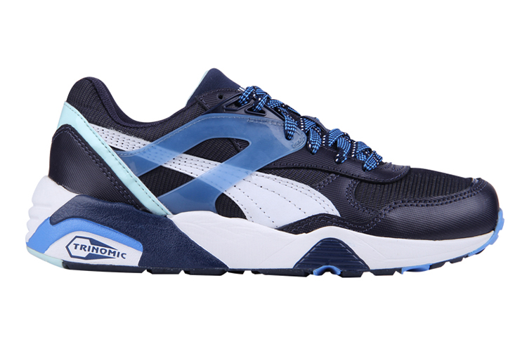 Order (W) Puma R698 Trinomic Laufschuhe Schwarz/Blau/Weiß 359013-03