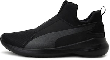 (Women) Puma Rebel Mid 'Triple Black' 364539-06 (Women) Puma Rebel Mid 'Triple Black' 364539-06