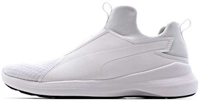 (Women) Puma Rebel Mid Trainers White 364539-07 (Women) Puma Rebel Mid Trainers White 364539-07