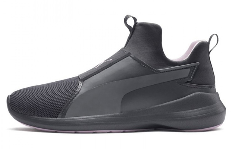 (Women) Puma Rebel Mid Core 'Black Pink' 367365-03