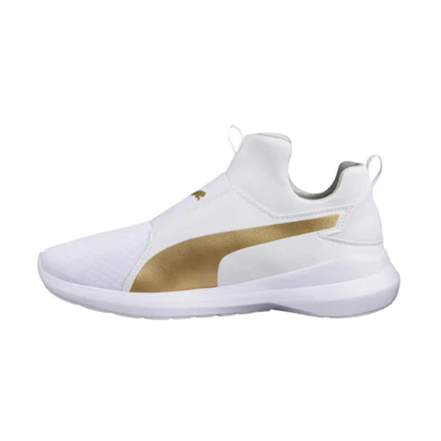 (W) Puma Rebel Mid Trainers 'White'
