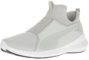 (Women) Puma Rebel Mid Trainers White 364539-07 (Women) Puma Rebel Mid Trainers White 364539-07