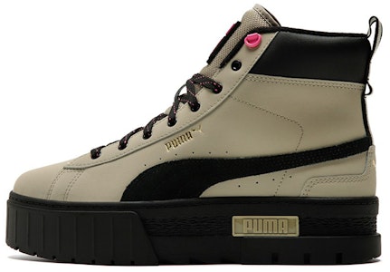 PUMA 復古休閒 透氣 高筒 滑板鞋 女款 卡其色 Buy PUMA 復古休閒 透氣 高筒 滑板鞋 女款 卡其色