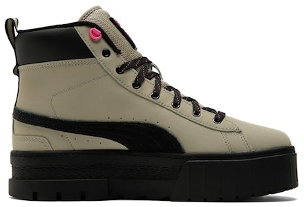 PUMA 復古休閒 透氣 高筒 滑板鞋 女款 卡其色 Order PUMA 復古休閒 透氣 高筒 滑板鞋 女款 卡其色