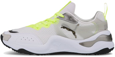(Women) Puma Rise 'Mixed Metallic - White Fizzy Yellow' 373945-01 (Women) Puma Rise 'Mixed Metallic - White Fizzy Yellow' 373945-01