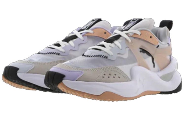 Lookbook PUMA Rise Asymetric 透氣 低筒 跑步鞋 女款 灰紫色
