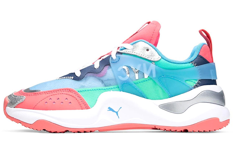 (Women) Puma Rise NYC 'Retro Blue Pink Silver' 374401-01