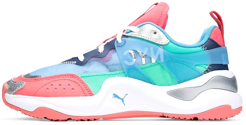 (Women) Puma Rise NYC 'Retro Blue Pink Silver' 374401-01 Buy (Women) Puma Rise NYC 'Retro Blue Pink Silver' 374401-01