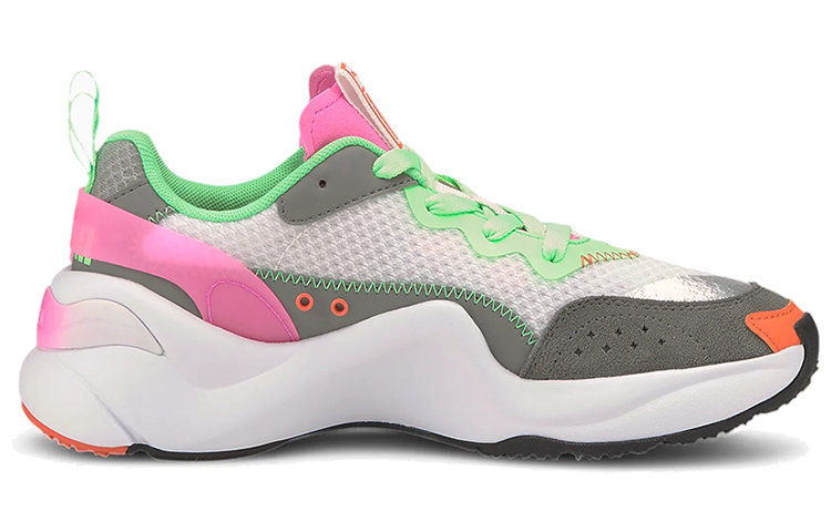 Order (W) 푸마 라이즈 튤 핑크화이트그린 (Puma Rise Tulle 핑크화이트그린) 373946-01