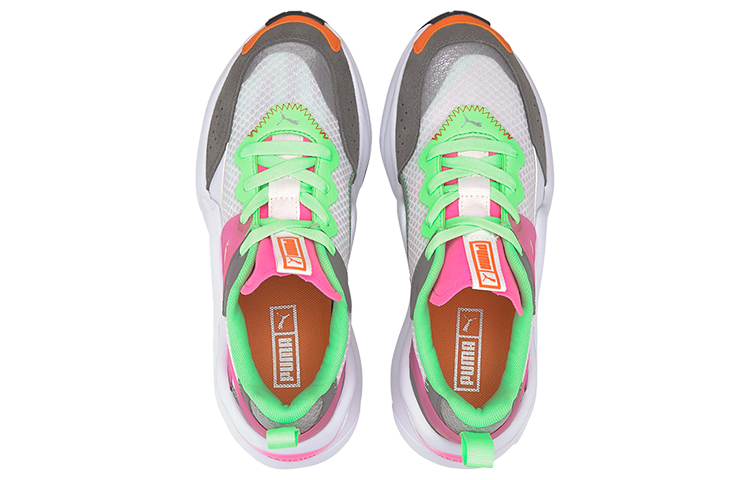 Lookbook (W) 푸마 라이즈 튤 핑크화이트그린 (Puma Rise Tulle 핑크화이트그린) 373946-01