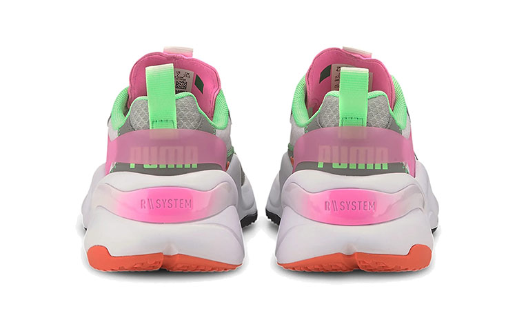 Shop (W) 푸마 라이즈 튤 핑크화이트그린 (Puma Rise Tulle 핑크화이트그린) 373946-01