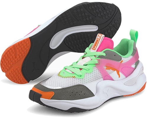 (W) Puma Rise Tulle 'Pink White Green' Sepatu Wanita 373946-01 Lookbook (W) Puma Rise Tulle 'Pink White Green' Sepatu Wanita 373946-01