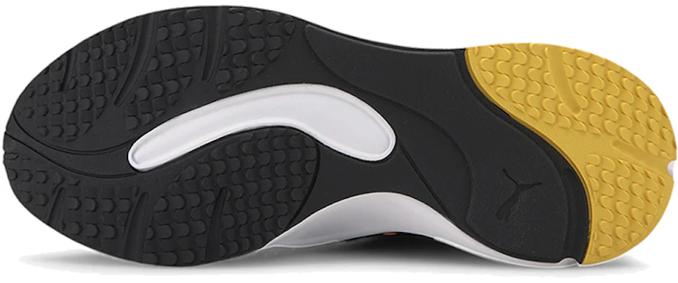 (W) Puma Rise Tulle Noir/Jaune/Orange Baskets Basses 373946-02 Details for (W) Puma Rise Tulle Noir/Jaune/Orange Baskets Basses 373946-02