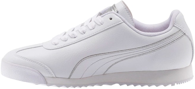 (W) 彪马罗马系列“金属线条白” 369661-02 Buy (W) 彪马罗马系列“金属线条白” 369661-02