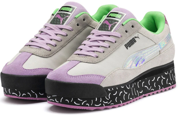 PUMA Roma AMOR DIMENSION 炫彩 休閒 低幫 板鞋 女款 紫色 Order PUMA Roma AMOR DIMENSION 炫彩 休閒 低幫 板鞋 女款 紫色