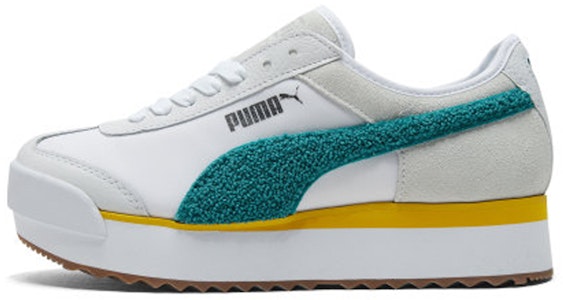 (W) 푸마 로마 아모르 헤리티지 '화이트 틸 그린' 370947-04 Buy (W) 푸마 로마 아모르 헤리티지 '화이트 틸 그린' 370947-04