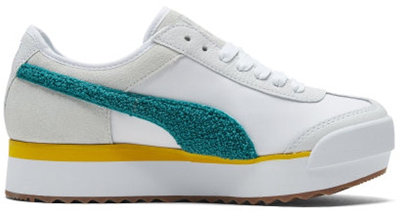 (W) 푸마 로마 아모르 헤리티지 '화이트 틸 그린' 370947-04 Order (W) 푸마 로마 아모르 헤리티지 '화이트 틸 그린' 370947-04