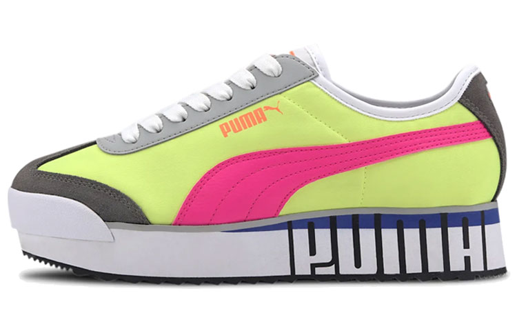 Buy (W) 푸마 로마 아모르 로고 스니커즈 옐로/핑크 372113-02