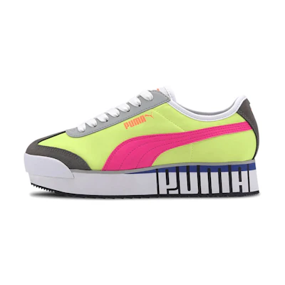 (W) Puma Roma Amor Logo Sneakers Yellow/Pink