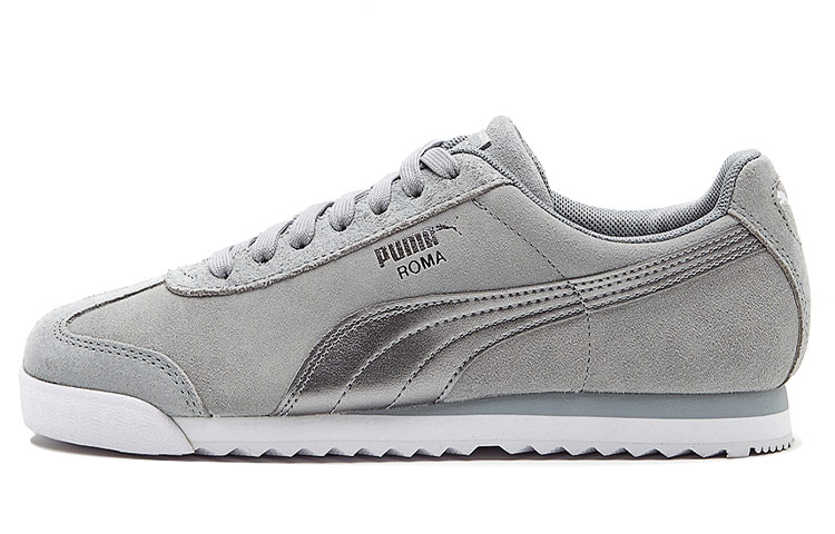 Buy (W) 푸마 로마 베이직 메탈릭 사파리 '그레이' (Puma Roma Basic Metallic Safari 'Grey') 364142-02