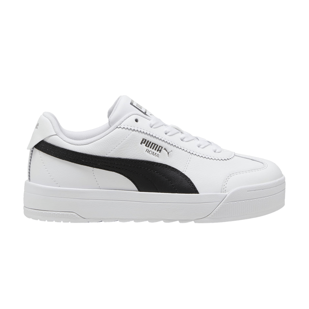 (Women) Puma Roma Feminine 'White Black' 398609-04
