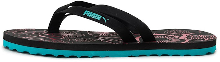 (Women) Puma Ronni Pro IDP Slides 'Black Blue' 380445-01 (Women) Puma Ronni Pro IDP Slides 'Black Blue' 380445-01