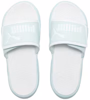 Shop PUMA Royalcat Comfort 運動拖鞋 男女同款 白藍