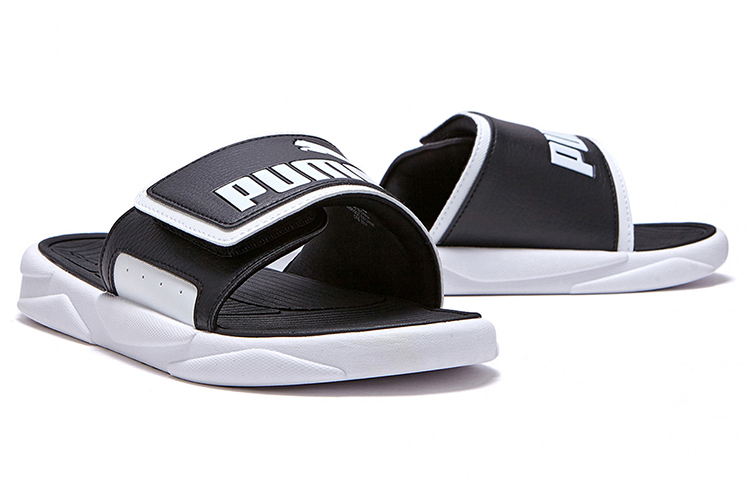 Lookbook (W) Puma Royalcat Comfort Sandal 'Hitam Putih' 372280-09