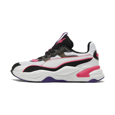 (W) Puma Rs-2k Power Play Low Top Running Shoes Purple/Black/White