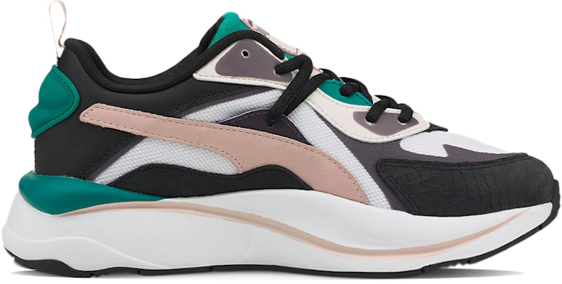 Puma RS-Curve Bright Heights 耐磨防滑減震 低幫跑步鞋 女款 黑白綠 Order Puma RS-Curve Bright Heights 耐磨防滑減震 低幫跑步鞋 女款 黑白綠