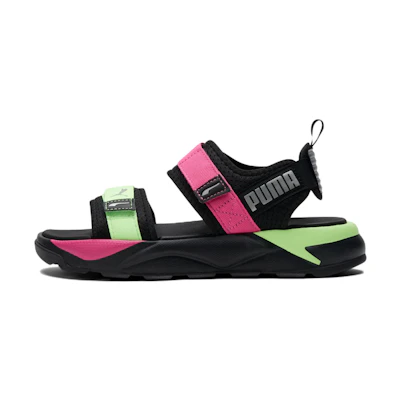 (W) Puma RS-Sandal 'Glow in the Dark - Black Pink Lime'