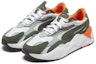 Lookbook (W) Puma RS-X3 Mixed Metallic Wanita 'Putih Hijau Oren' 374668-01
