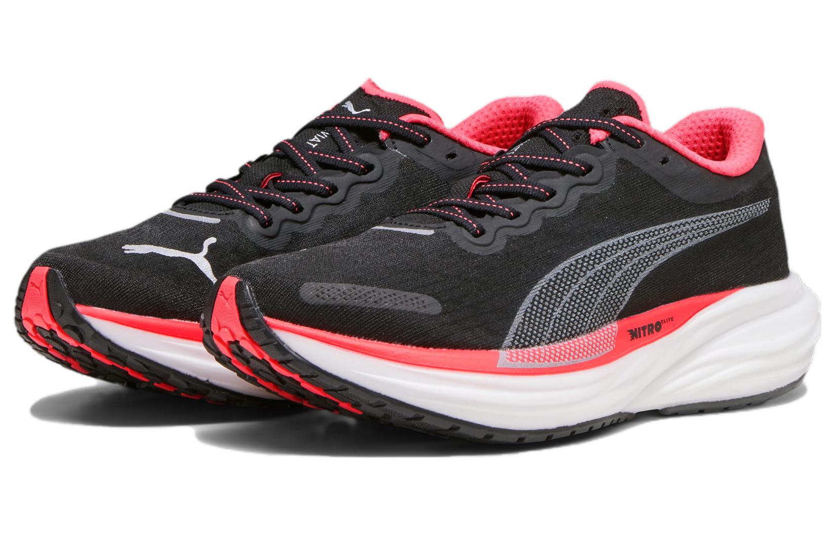 (W) Puma Running Shoes Low 'Black Red' 圖 2