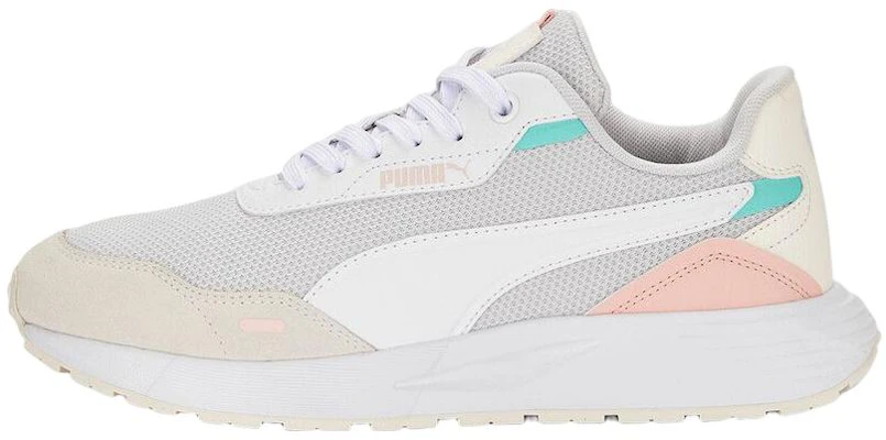 PUMA Runtamed 防滑耐磨 低筒 運動休閒鞋 女款 灰白粉 Buy PUMA Runtamed 防滑耐磨 低筒 運動休閒鞋 女款 灰白粉