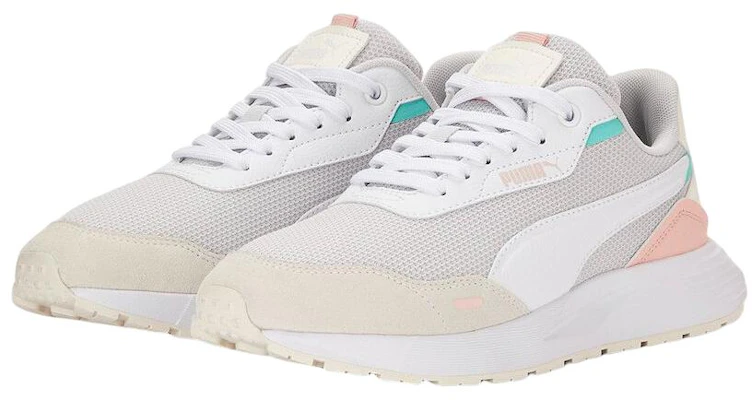PUMA Runtamed 防滑耐磨 低筒 運動休閒鞋 女款 灰白粉 Order PUMA Runtamed 防滑耐磨 低筒 運動休閒鞋 女款 灰白粉