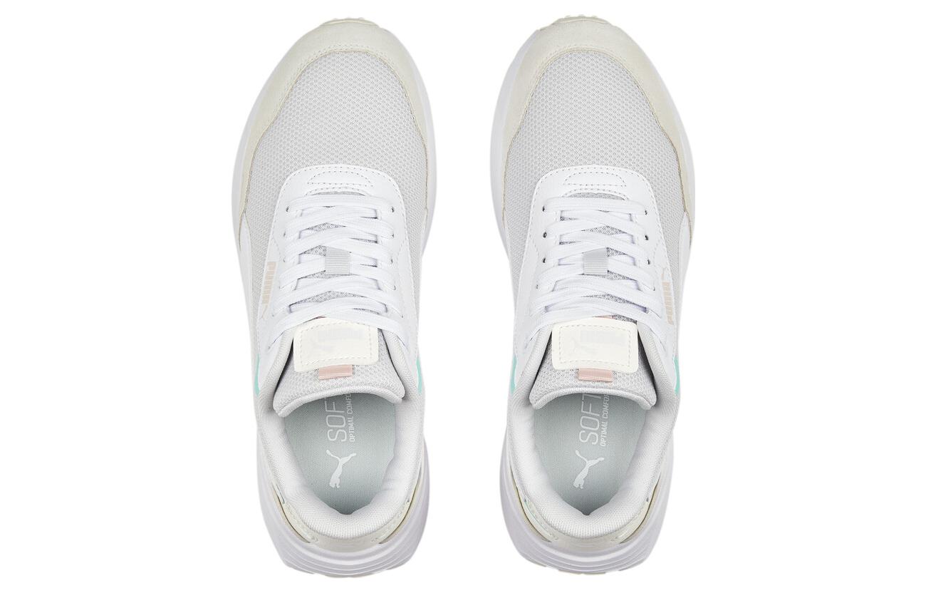 Lookbook PUMA Runtamed 防滑耐磨 低筒 運動休閒鞋 女款 灰白粉