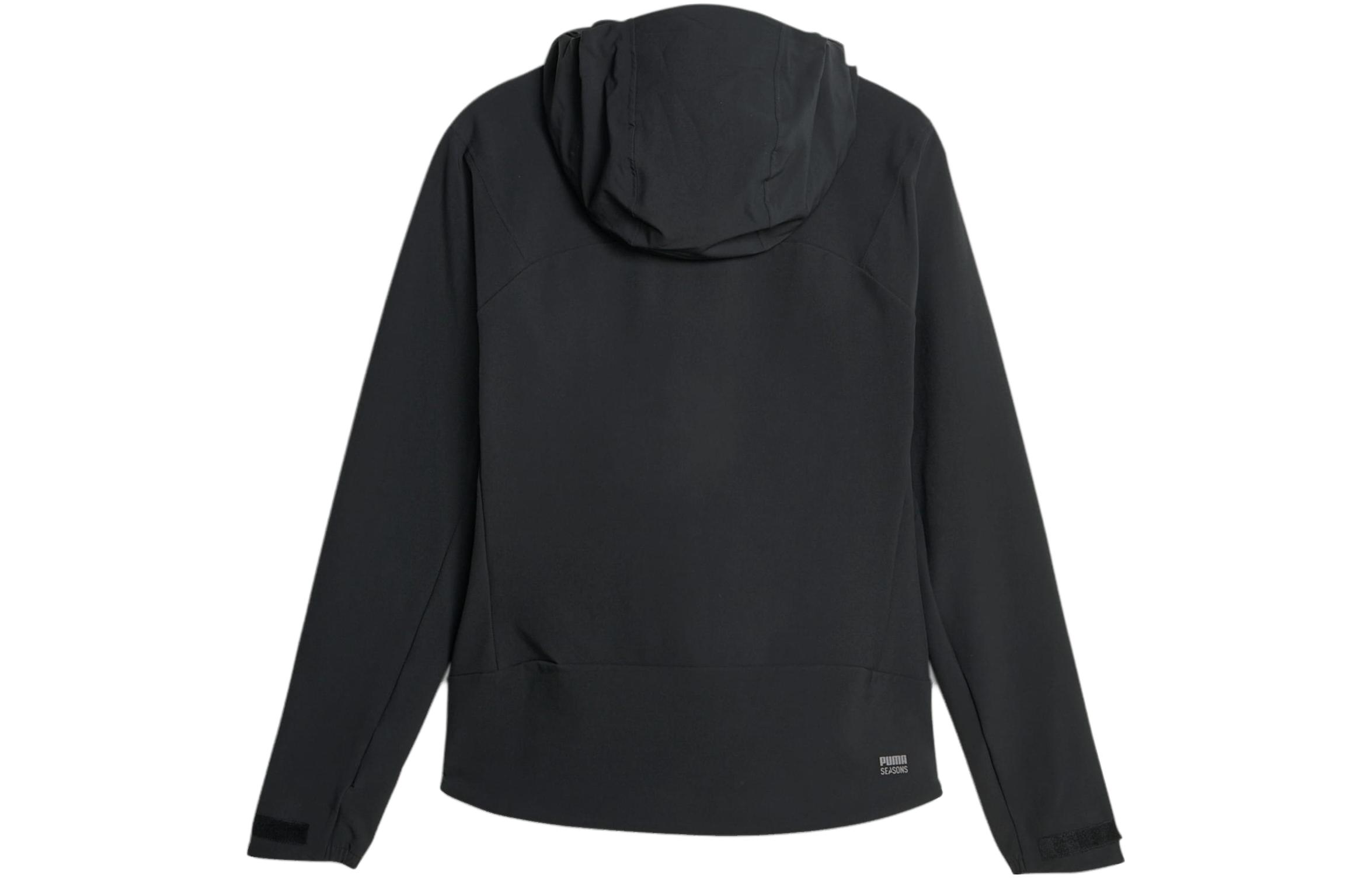 Lookbook (W) Puma SEASONS Chaqueta Softshell Negra con Capucha Manga Larga Fit Casual Running 524117-01