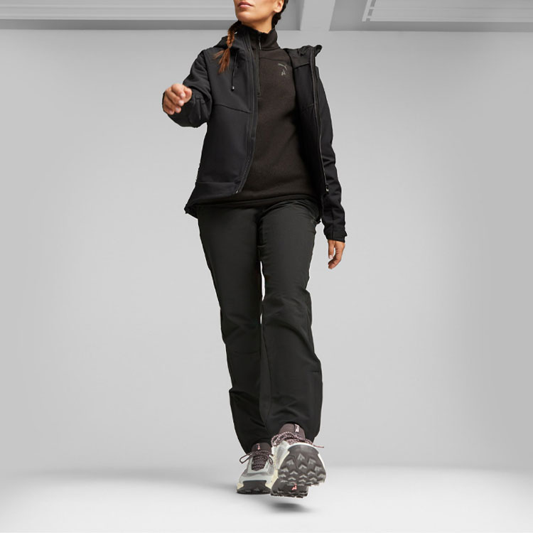 Details for (W) Puma SEASONS Chaqueta Softshell Negra con Capucha Manga Larga Fit Casual Running 524117-01