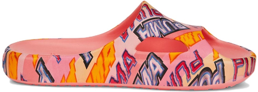 (W) Puma Shibui Cat Slide 'Breaking News' Sandal 386710-01 Order (W) Puma Shibui Cat Slide 'Breaking News' Sandal 386710-01