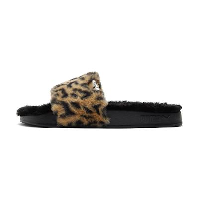(W) Puma Shoes Sports slippers 'Black Yellow'