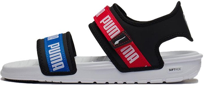 (W) Puma Signature Sandal Santai Softride Hitam Merah Biru 384128-03 Buy (W) Puma Signature Sandal Santai Softride Hitam Merah Biru 384128-03